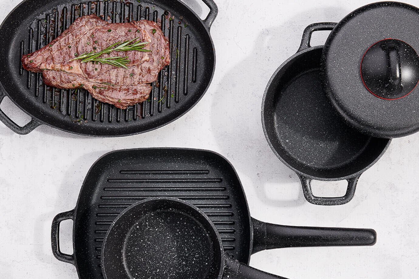 Over low heat, both on the stove and in the oven