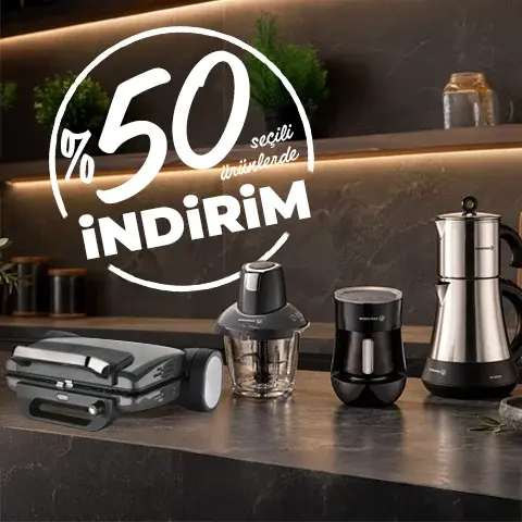 Seçili Ürünlerde 50 İndirim