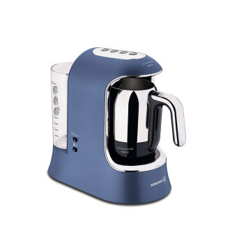 Korkmaz Kahvekolik Aqua Azura/Krom Otomatik Kahve Makinesi
