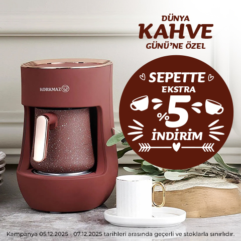 Türk Kahvesi Gününe Özel Sepette Ekstra %5 İndirim
