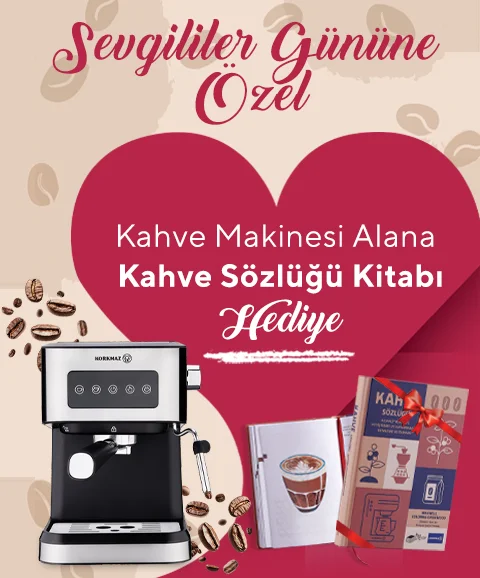 Kahve Makinesi Alana Kahve Sözlüğü Kitabı Hediye