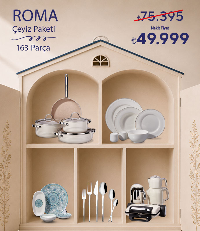 Roma Collection 163 Parça Çeyiz Paketi