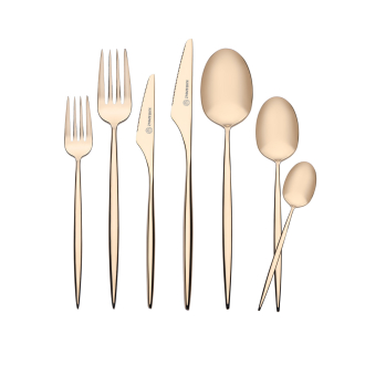 Korkmaz Casablanca Gold 84 Parça Çatal Kaşık Bıçak Seti A2558 - Korkmaz (1)