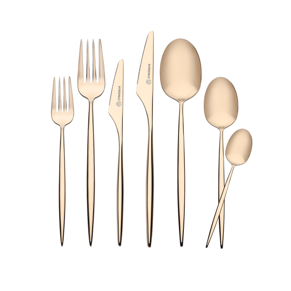 Korkmaz Casablanca Gold 84 Parça Çatal Kaşık Bıçak Seti A2558 - 2