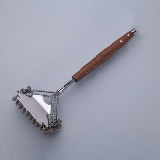 Korkmaz Akasya Kazıyıcılı Barbekü Temizleme Fırçası A642-06 - Korkmaz