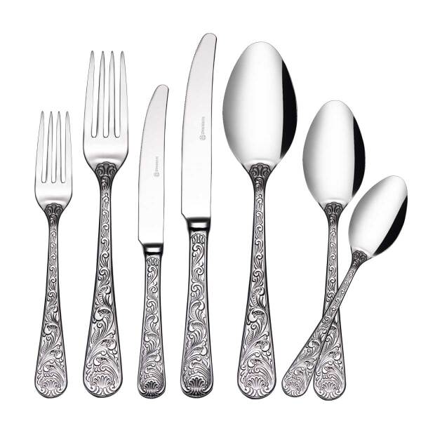 Korkmaz Albina 84 Parça Çatal Kaşık Bıçak Seti A2147 - 1