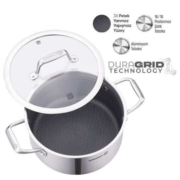 Korkmaz Altima Tencere 24x12 cm A3872 - 4