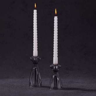 Korkmaz Ambiance 2li Gri Şamdan Seti A9518-2 - Korkmaz (1)