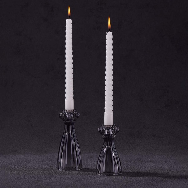 Korkmaz Ambiance 2li Gri Şamdan Seti A9518-2 - 1