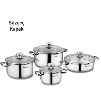 Korkmaz Aqua 8 Parça Tencere Seti - 1