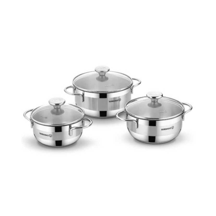 Korkmaz Aria Jr 6 Parca Tencere Seti A1940 Korkmazstore Com Tr