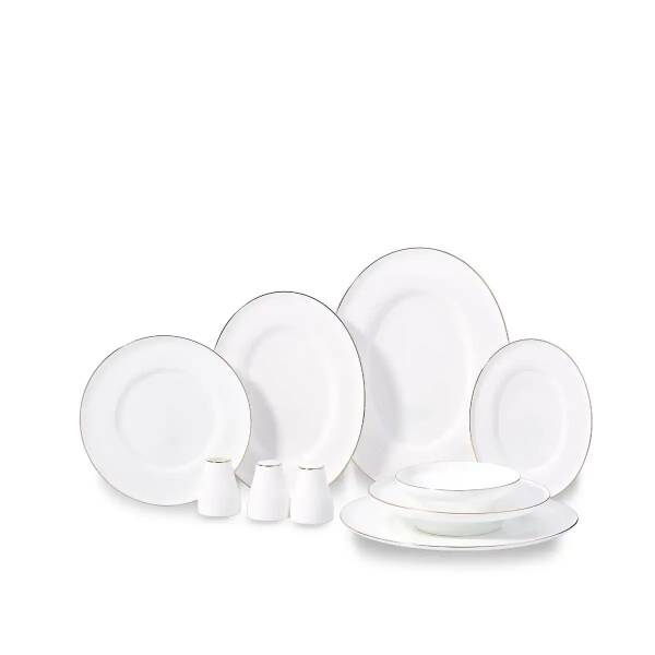 Korkmaz Bella Collection 60 Parça Gold Yemek Takımı A8170 - 1