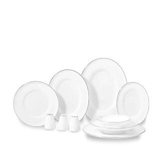 Korkmaz Bella Collection 60 Parça Yemek Takımı Platin A8171 - 1
