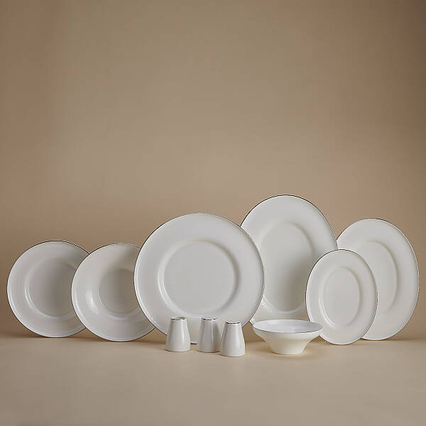 Korkmaz Bella Collection 60 Parça Yemek Takımı Platin A8171 - 1
