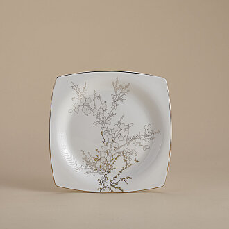 Korkmaz Bone Selection 60 Parça Kare Yemek Takımı A8428 - Korkmaz (1)