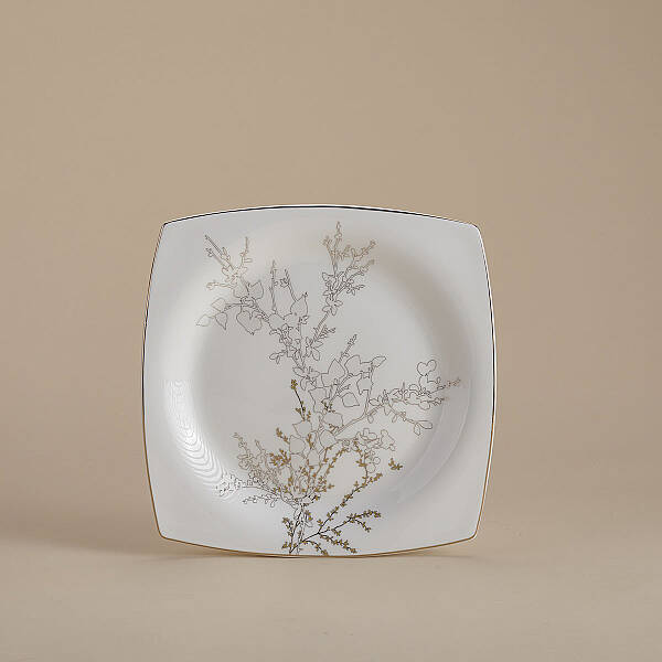 Korkmaz Bone Selection 60 Parça Kare Yemek Takımı A8428 - 2