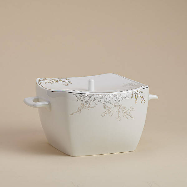 Korkmaz Bone Selection 60 Parça Kare Yemek Takımı A8428 - 6