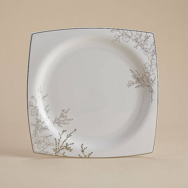 Korkmaz Bone Selection 60 Parça Kare Yemek Takımı A8428 - 4