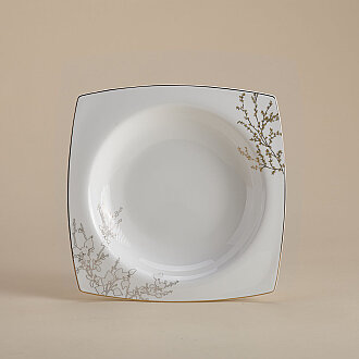 Korkmaz Bone Selection 60 Parça Kare Yemek Takımı A8428 - 3