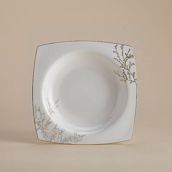 Korkmaz Bone Selection 60 Parça Kare Yemek Takımı A8428 - 3