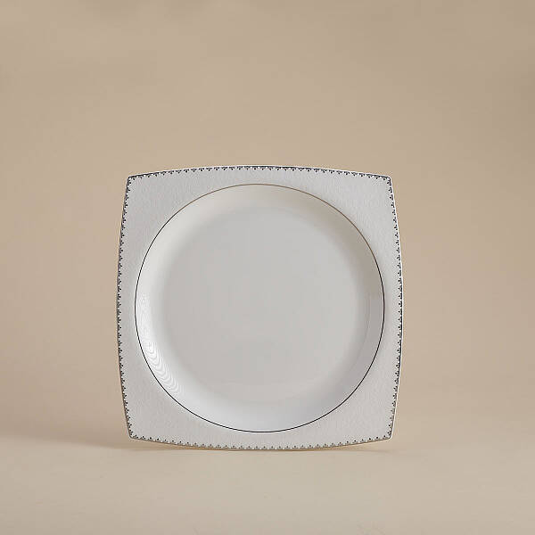 Korkmaz Bone Selection 60 Parça Kare Yemek Takımı A8427 - 2