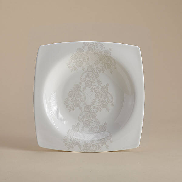 Korkmaz Bone Selection 60 Parça Kare Yemek Takımı A8430 - 3