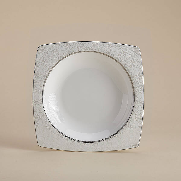 Korkmaz Bone Selection 60 Parça Kare Yemek Takımı A8437 - 3