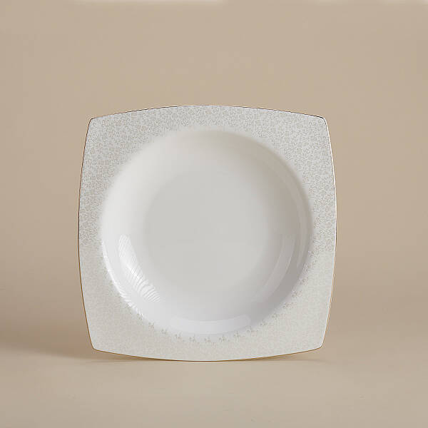 Korkmaz Bone Selection 60 Parça Kare Yemek Takımı A8451 - 3
