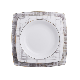 Korkmaz Bone Selection 60 Parça Kare Yemek Takımı A8453 - Korkmaz (1)