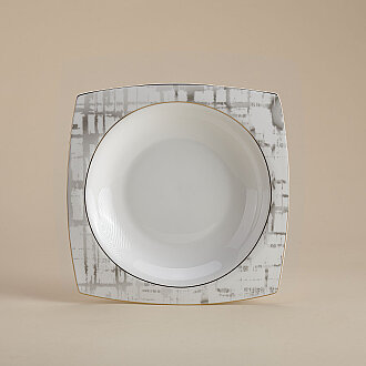 Korkmaz Bone Selection 60 Parça Kare Yemek Takımı A8453 - Korkmaz (1)