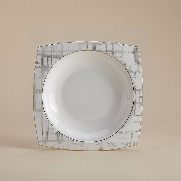 Korkmaz Bone Selection 60 Parça Kare Yemek Takımı A8453 - 2