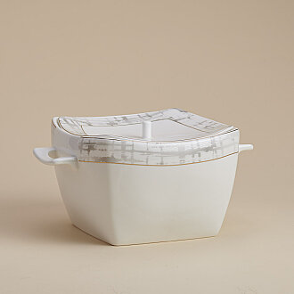 Korkmaz Bone Selection 60 Parça Kare Yemek Takımı A8453 - 6