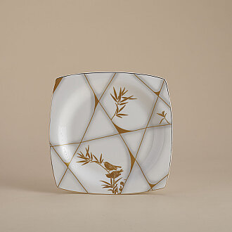 Korkmaz Bone Selection 60 Parça Kare Yemek Takımı A8454 - Korkmaz (1)