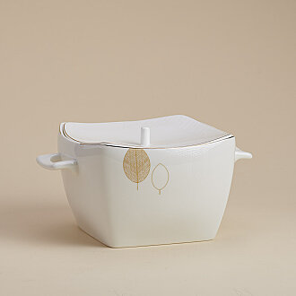 Korkmaz Bone Selection 60 Parça Kare Yemek Takımı A8456 - 6