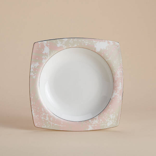 Korkmaz Bone Collection 60 Parça Kare Yemek Takımı A8465 - 3