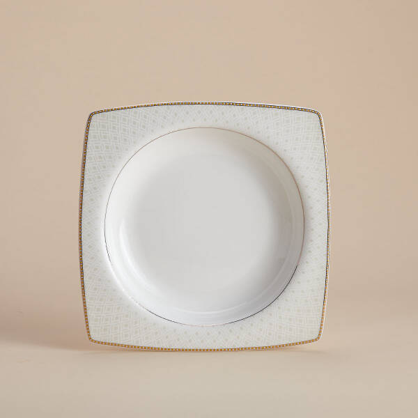 Korkmaz Bone Selection 60 Parça Kare Yemek Takımı A8466 - 3