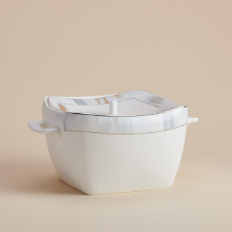 Korkmaz Bone Selection 60 Parça Kare Yemek Takımı A8467 - 5