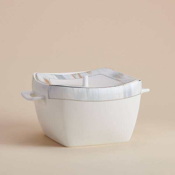 Korkmaz Bone Selection 60 Parça Kare Yemek Takımı A8467 - 5