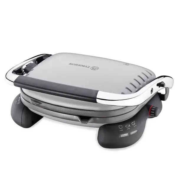 Korkmaz Castron Tost Makinesi Gri-Krom A324-08 - 1