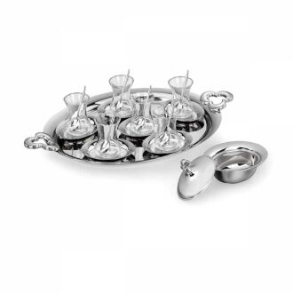 Korkmaz Çintemani 39 Parça Çay Seti A1782 - Korkmaz