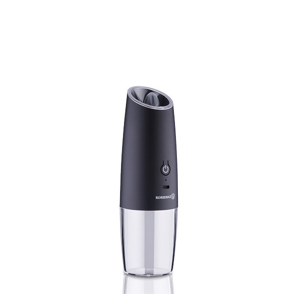 Korkmaz Comfort Şarjlı Siyah Otomatik Baharat Öğütücü 150 ml A5666 - 1
