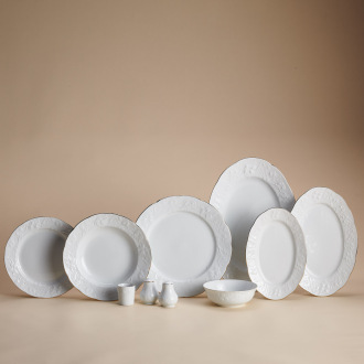 Korkmaz Country Collection 60 Parça Yemek Takımı Gold A8298 - Korkmaz