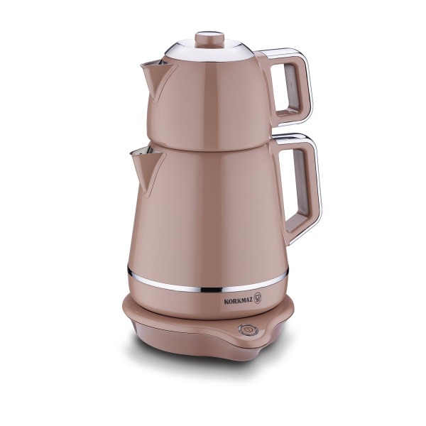 Korkmaz Demiks Elektrikli Çaydanlık Mocha/Krom A332-06 - 2