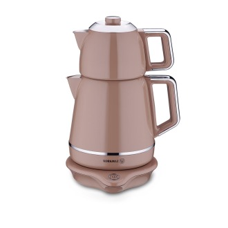 Korkmaz Demiks Elektrikli Çaydanlık Mocha/Krom A332-06 - 1