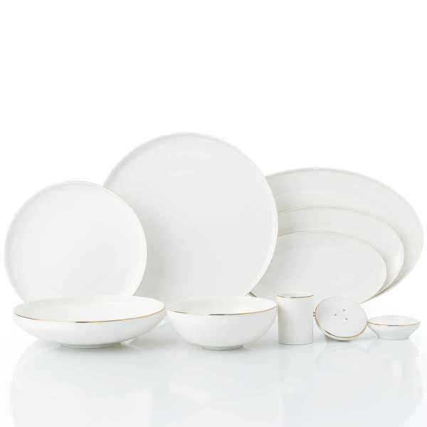 Korkmaz Diana Collection 60 Parça Gold Yemek Takımı A8084 - 1