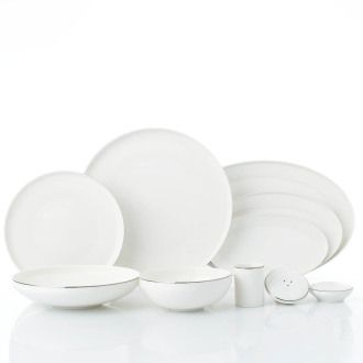 Korkmaz Diana Collection 60 Parça Platin Yemek Takımı A8085 - 1