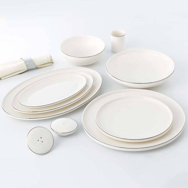Korkmaz Diana Collection 60 Parça Platin Yemek Takımı A8085 - 2