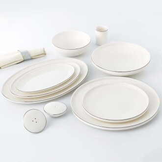 Korkmaz Diana Collection 60 Parça Platin Yemek Takımı A8085 - Korkmaz (1)