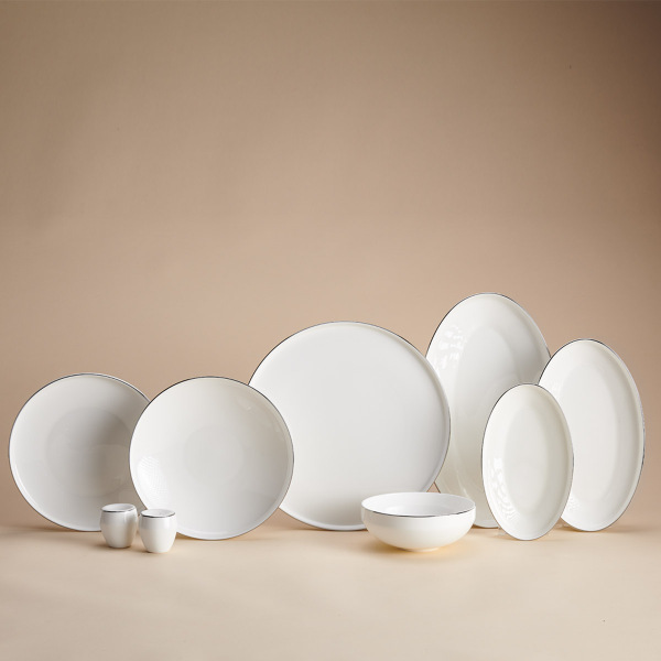 Korkmaz Diana Collection 60 Parça Platin Yemek Takımı A8174 - 1