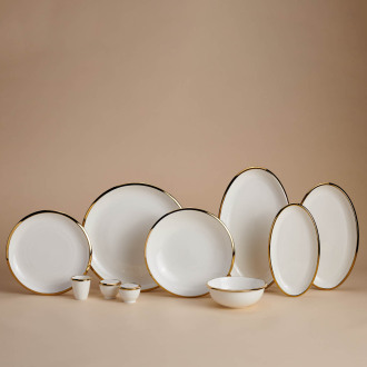 Korkmaz Elektra Collection 60 Parça Gold Yemek Takımı A8056 - Korkmaz